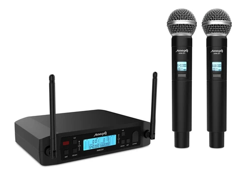 Audibax - AWM 201 - 2'li Kablosuz El Mikrofon Seti — görsel 1