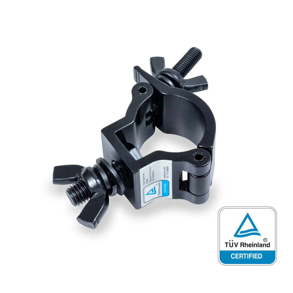 Centolight CLC-3575B 31–35 mm, 75 kg siyah alüminyum truss kelepçesi — görsel 1