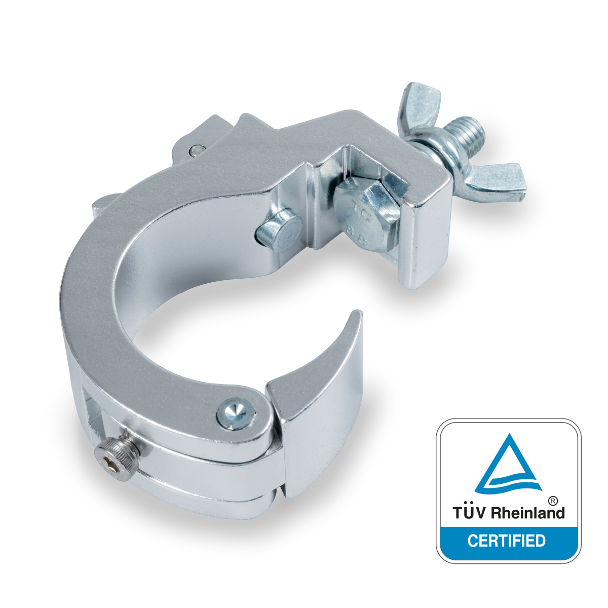 Centolight CLCA-50100S 48–50 mm, 100 kg hızlı açılan alüminyum truss kelepçesi — görsel 1