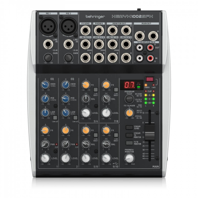 Behringer XENYX 1002SFX 10 Kanal Analog Deck Mikser — görsel 1