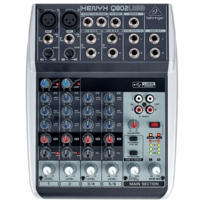 Behringer XENYX Q802USB 8 Kanal Usb Mikser — görsel 1