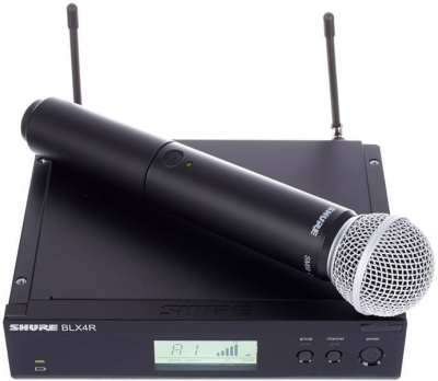 Shure BLX24RE/SM58 Dijital Tek El Telsiz Kablosuz Mikrofon — görsel 1