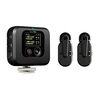 Shure MoveMic Two Çift Kanallı Kablosuz Yaka Mikrofonu — görsel 1